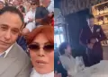 Magaly se reencuentra con Sir Winston, exnovio de Sheyla Rojas, y Antonio Pav�n en Espa�a
