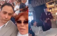 Magaly se reencuentra con Sir Winston, exnovio de Sheyla Rojas, y Antonio Pavón en España