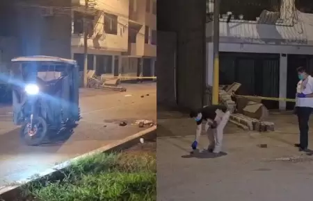 Mototaxista fue asesinado cerca a su casa en Comas