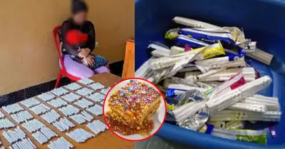 INPE encuentra m�s de 400 cigarrillos ocultos en turrones