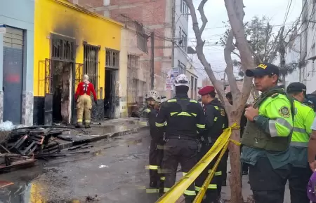 Incendio deja dos v�ctimas mortales.