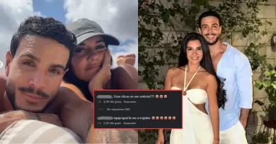 Redes se burlan del romance de Mario Irivarren y Tabata Su�rez
