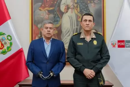 Luis Galarreta y comandante general de la PNP sostienen reuni�n