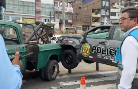Accidente vehicular en v�a del Metropolitano en Independencia