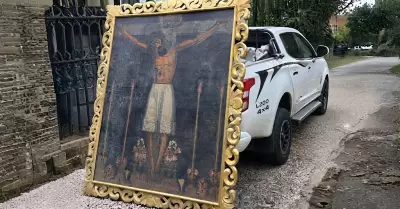 El cuadro recuperado en Brasil.