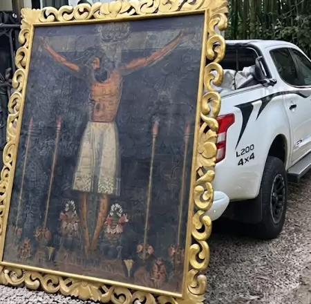 El cuadro recuperado en Brasil.