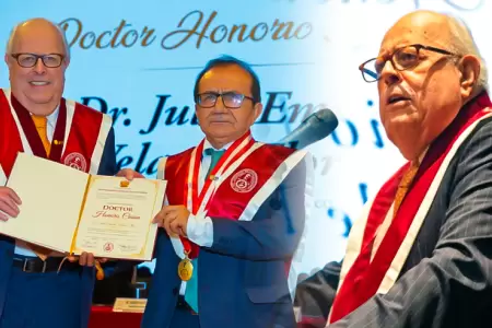 Julio Velarde es distinguido como Doctor Honoris