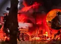 San Mart�n: bomberos controlan incendio de dos camiones cisterna con combustible di�sel en la provincia de Rioja