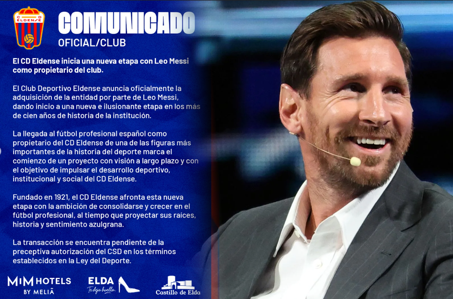Messi es propietario de CD Eldense de España.