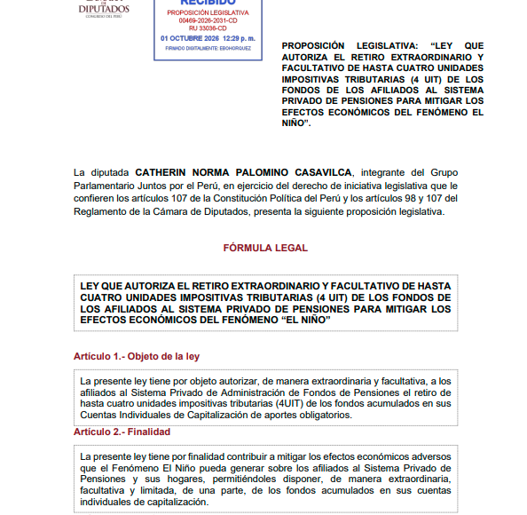 Proyecto de ley.