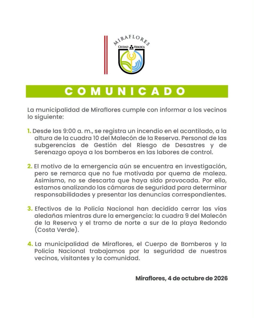 comunicado mraflores