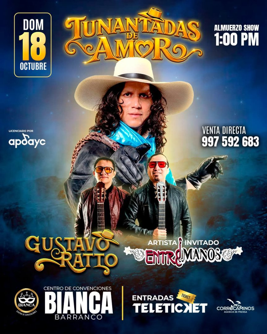Gustavo Ratto ofrecer� concierto en Barranco.