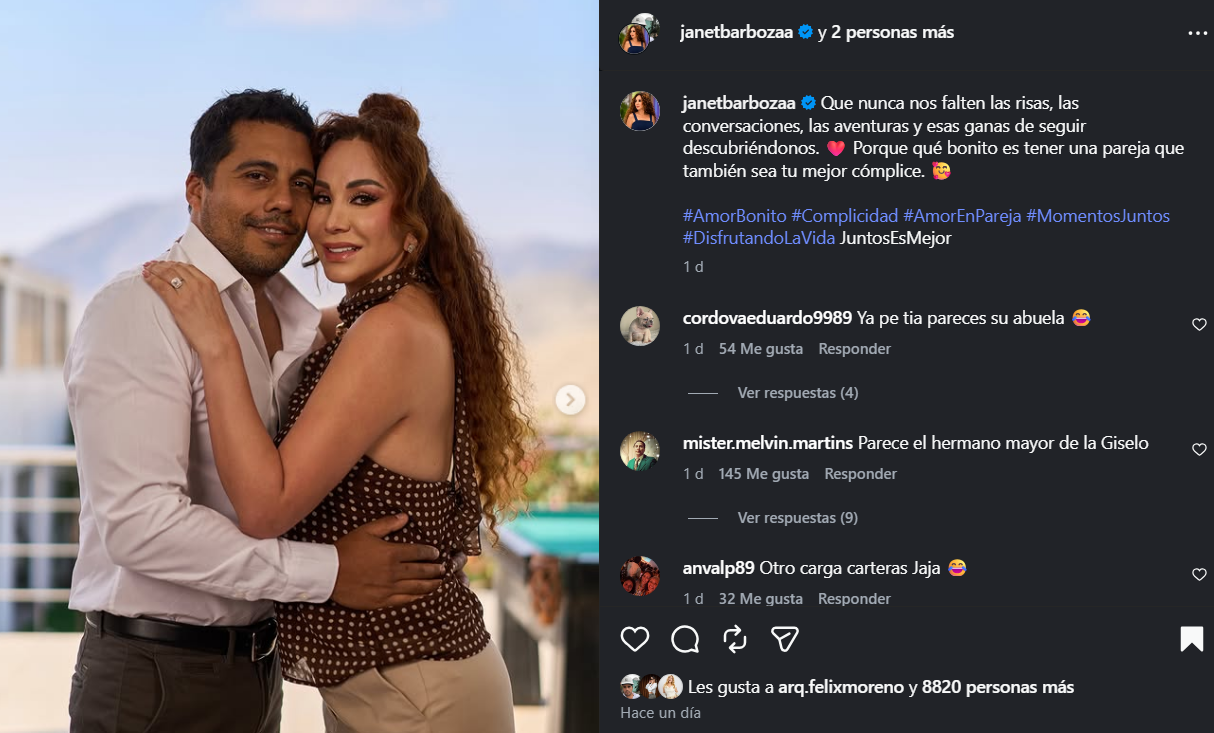 Janet Barboza y F�lix Moreno