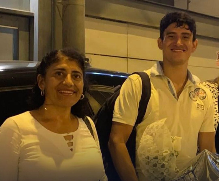Ylda Cabello y su hijo, y su supuesto asesino, Manuel Farfán