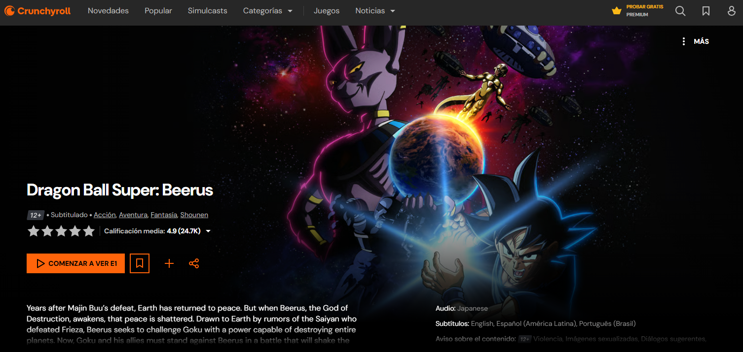 Servicio de streaming transmite nuevos episodios en simultáneo con Japón.