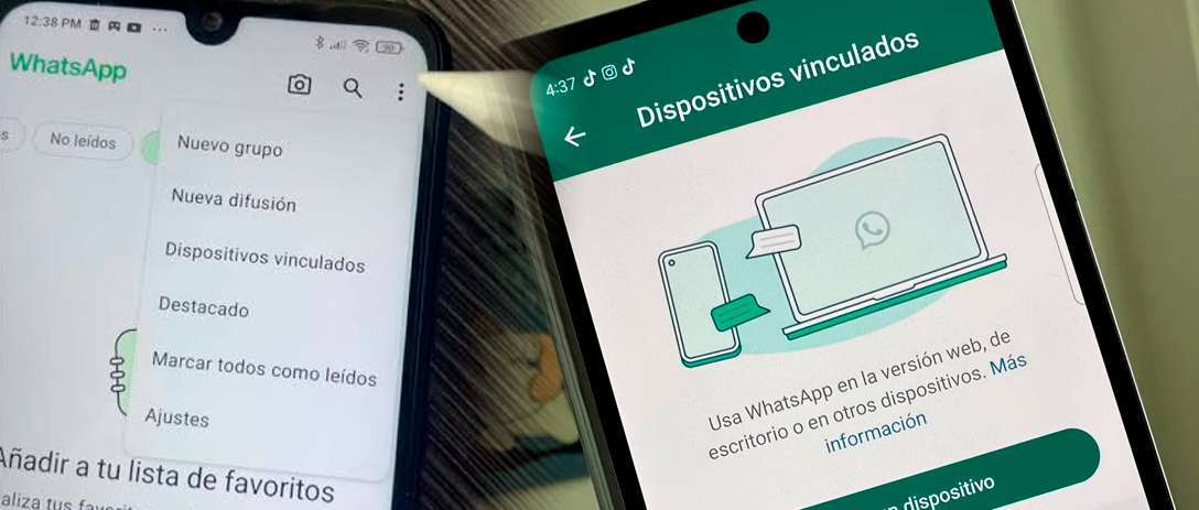 Función de WhatsApp: dispositivos vinculados.