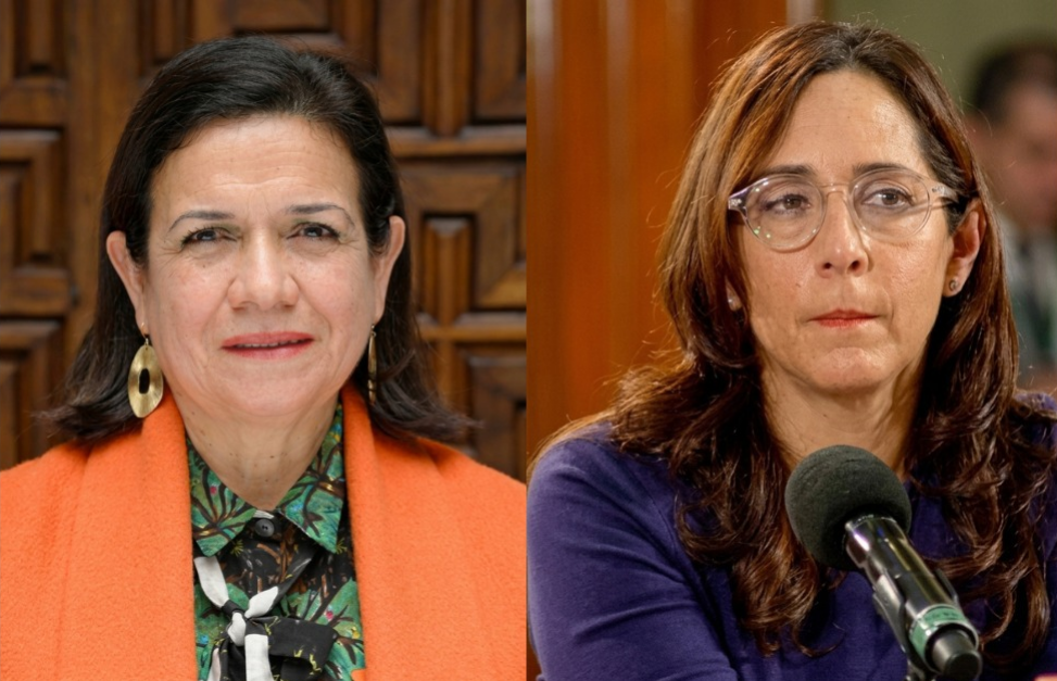 Ana Peña Doig de Perú (izquierda) y Lydia Antonio de la Garza de México (derecha)
