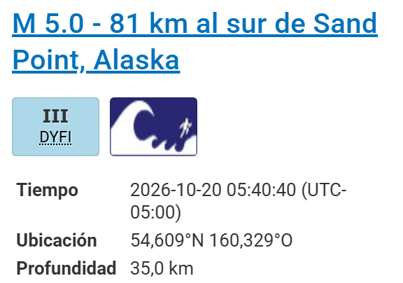 Sismo Alaska