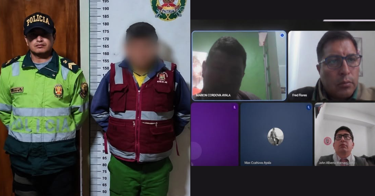 Detenido pas� por juicio en modalidad remota donde se le design� la sanci�n