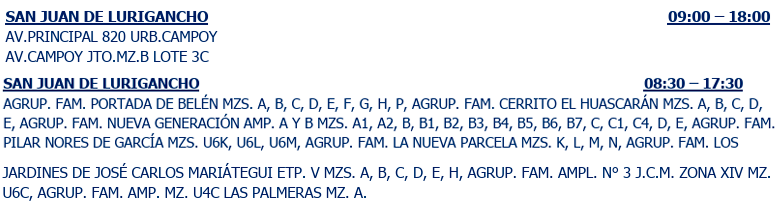 Programaci�n de corte de luz en SJL.