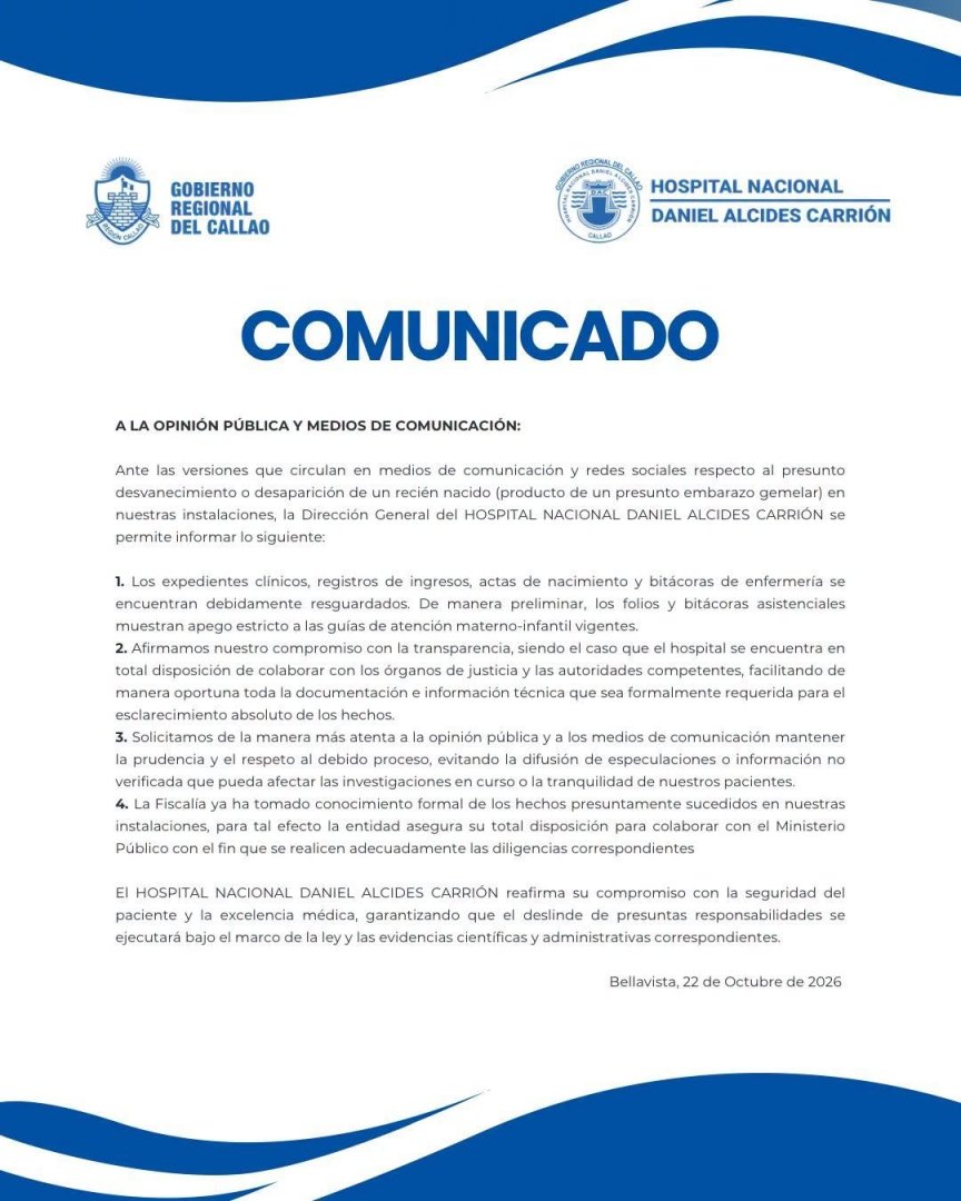 Comunicado oficial