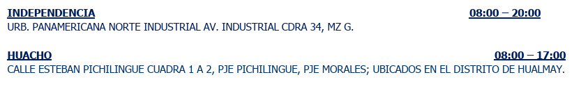 Zonas afectadas por corte de luz.