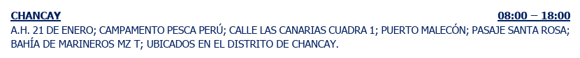 Sin electricidad en áreas de Chancay.