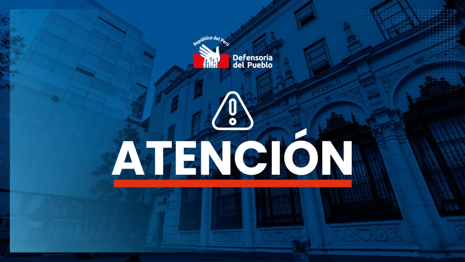 Comunicado de la Defensoría del Pueblo