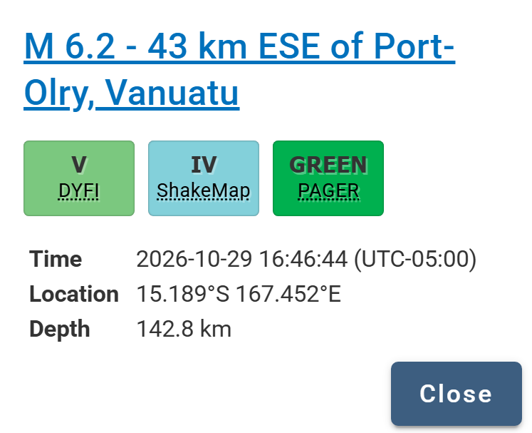 Sismo Vanuatu