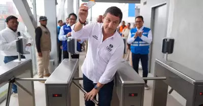 Alcalde supervis� pruebas con pasajeros.