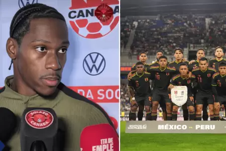 Jonathan David, figura de Canad�, elogia rendimiento de la selecci�n peruana