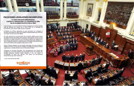 Fuerza Popular considera insuficientes facultades legislativas y plantea ampliar