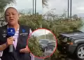 Reportera y camar�grafo son atropellados mientras informaban EN VIVO desde una autopista