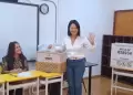 Keiko Fujimori asiste a votar en San Borja: "Autoridades fundamentales a que trabajen en conjunto con el Gobierno"