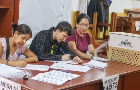 El 28.3% de los miembros de mesa seleccionados son menores de 30 a�os