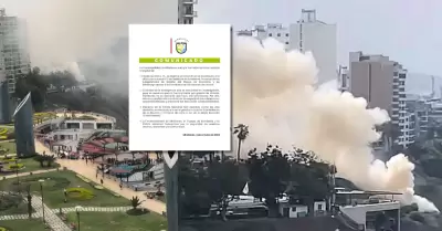Municipalidad de Miraflores se pronuncia sobre incendio forestal ocasionado en e