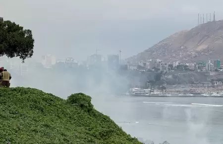 Incendio en Miraflores ha sido controlado.