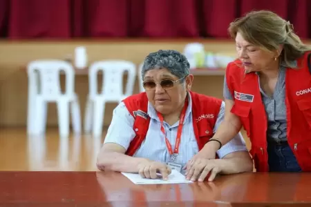 Conadis supervis� accesibilidad en m�s de 110 locales de votaci�n para discapaci