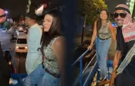 Briela Cirilo, exvocalista de Coraz�n Serrano, y su inesperada reacci�n al ver a sujeto orinando en plena calle