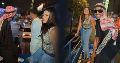 Briela Cirilo echa agua a sujeto por orinar en la calle