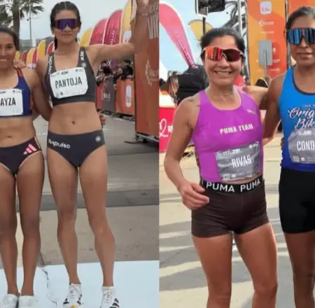 Aydee Loayza y Nicolasa Condori ganan el oro en la Marat�n de Vi�a del Mar