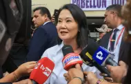 Keiko Fujimori tras presuntas amenazas en su contra: "No tengo miedo, ni voy a retroceder"
