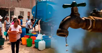 Zonas afectadas por el corte de agua.