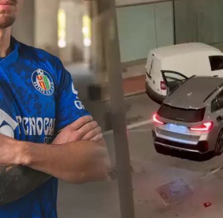 Futbolista fue detenido tras accidente vial.