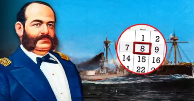 Feriado 8 de octubre conmemora el Combate de Angamos.