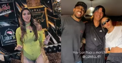 Jefferson Farf�n se re�ne con el padre de Xiomy Kanashiro