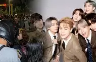BTS ya está en Lima y fans permanecen afuera del hotel pese al llamado a respetar su privacidad
