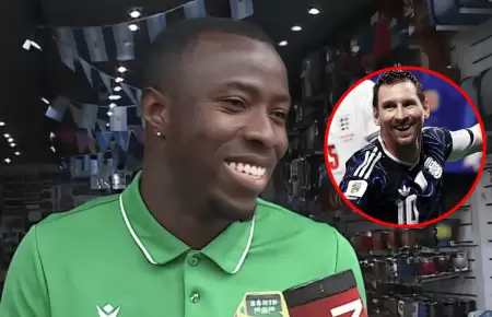 Defensa de Ben�n se rinde ante Messi previo a su despedida de Argentina