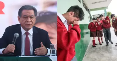 Ministro de Educaci�n confirma retorno de expulsi�n de estudiantes por faltas gr