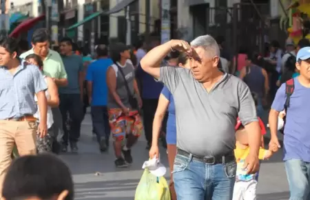 Senamhi emite alerta roja ante incremento de temperatura